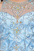Girls Crystal Pearl Halter Pageant Dress 4-16